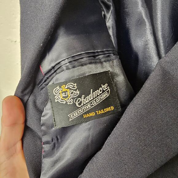 Chadmore Single Breasted Blazer Straight Leg Pants Suit Set Black Men's Large 42 - Picture 5 of 16